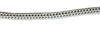 Шнур с наконечниками "крючок-прозрачный" для пакетов, Серый, №8, 6 мм, 100 шт
